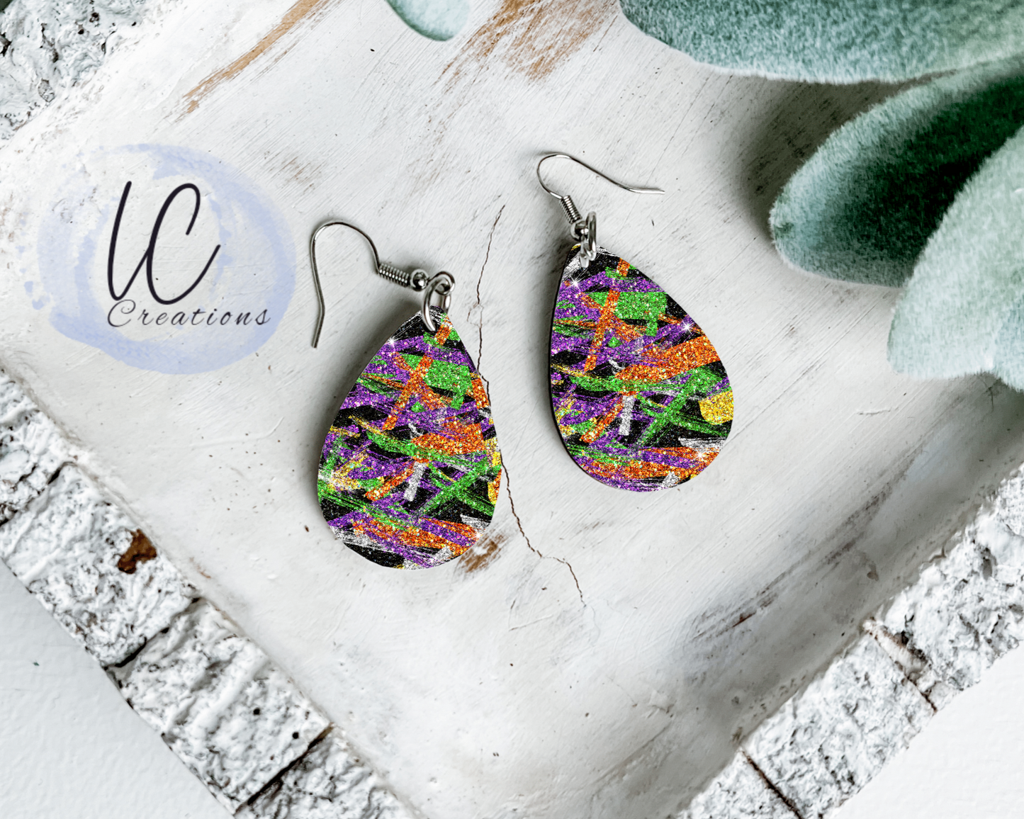 Halloween Brush Stroke Teardrop