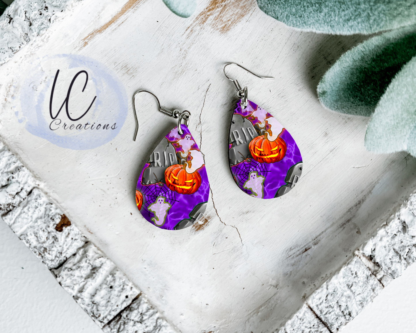 Pumpkin N Ghost Teardrop