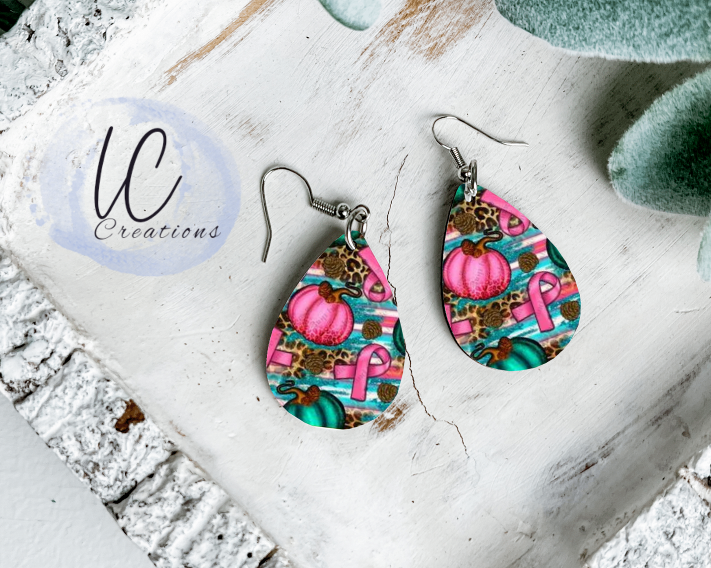 Cancer Ribbon Teardrop