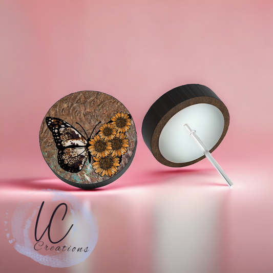 Butterfly N Sunflowers