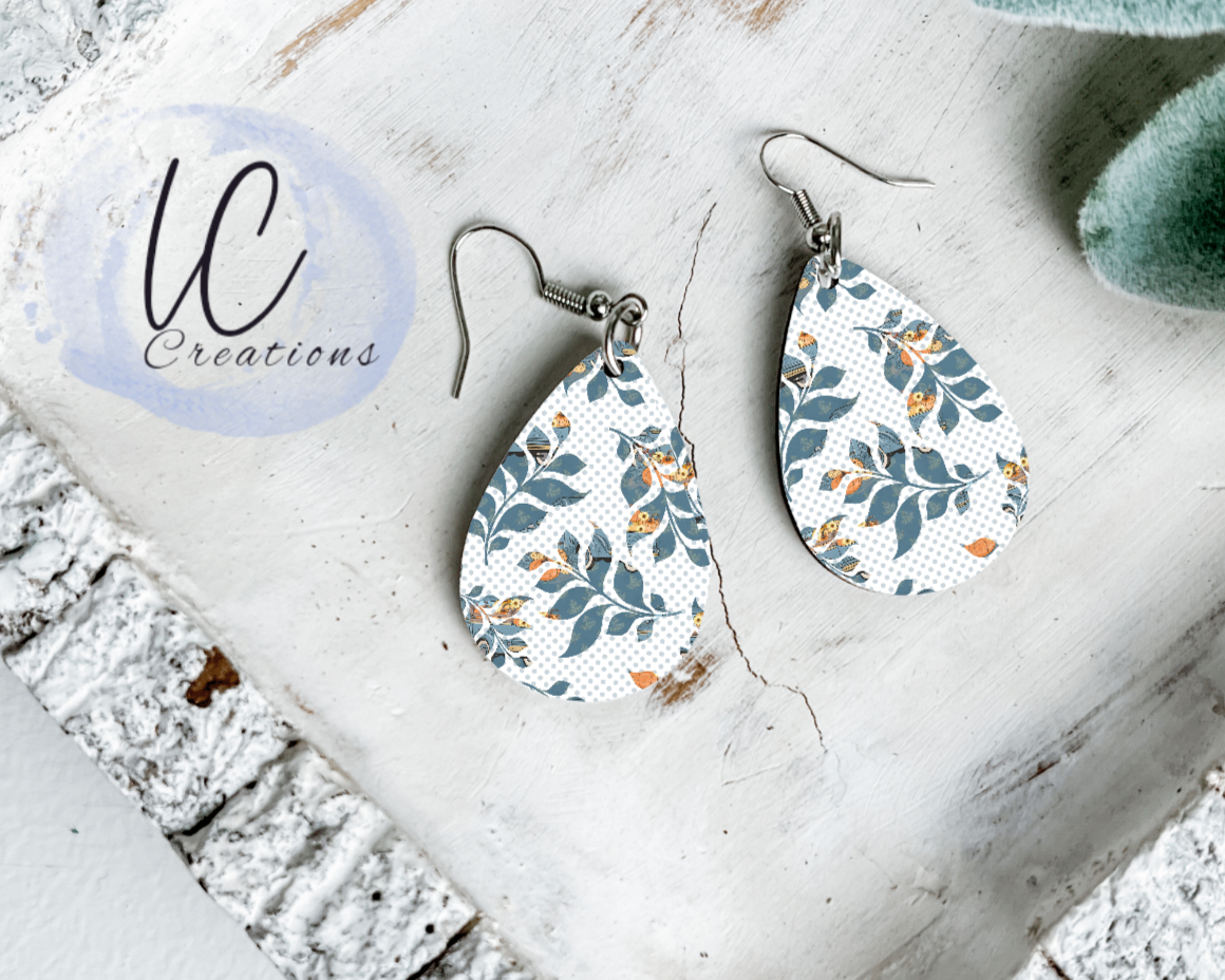 Autumn Floral Teardrop