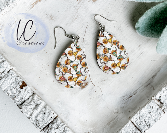 Sunflower N Skulls Teardrop