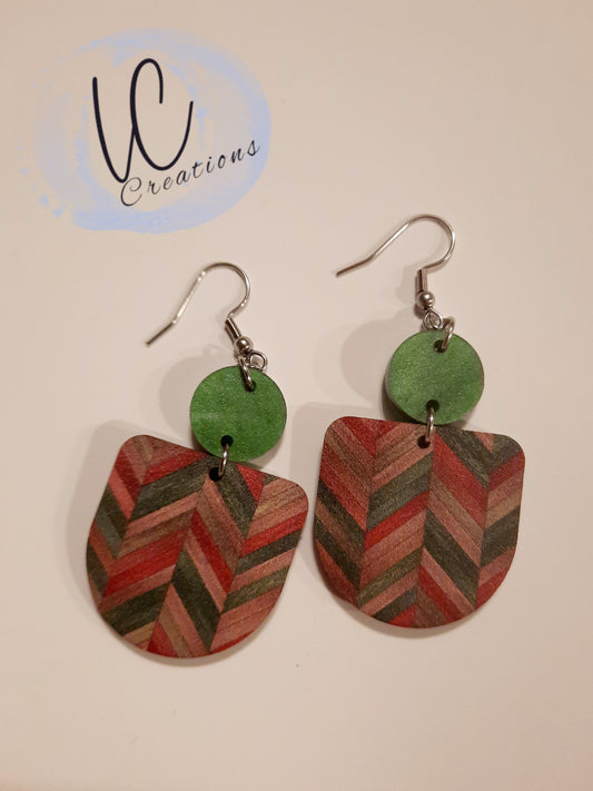 Herringbone Acrylic Dangle